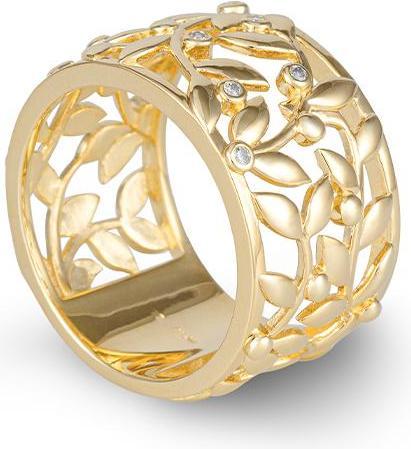 Breuning RING - BRILL. 0,045 Ct. H/si (51, 585/14 K Gold)