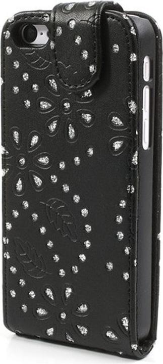 Produktbild König Design Schutzhülle Handy Case für Handy Apple iPhone 5c Strass Schwarz (Apple iPhone 5c)
