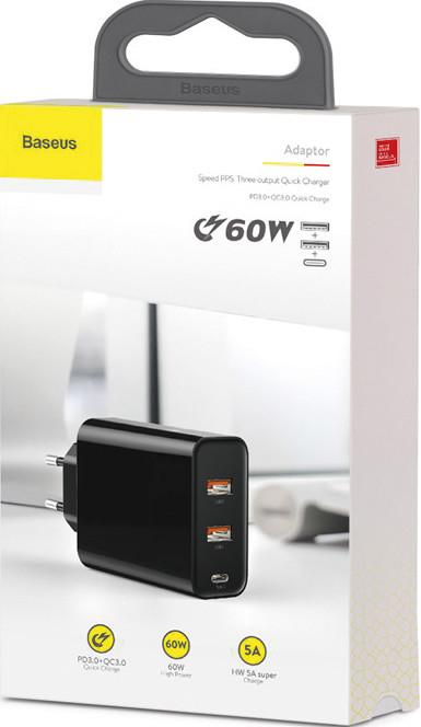 Image du produit Baseus Chargeur PPS rapide (60 W)