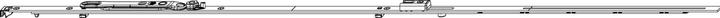 Maco MM fixed fixed sash drive iS FFH 841-1090 mm fitting groove silver (221902)