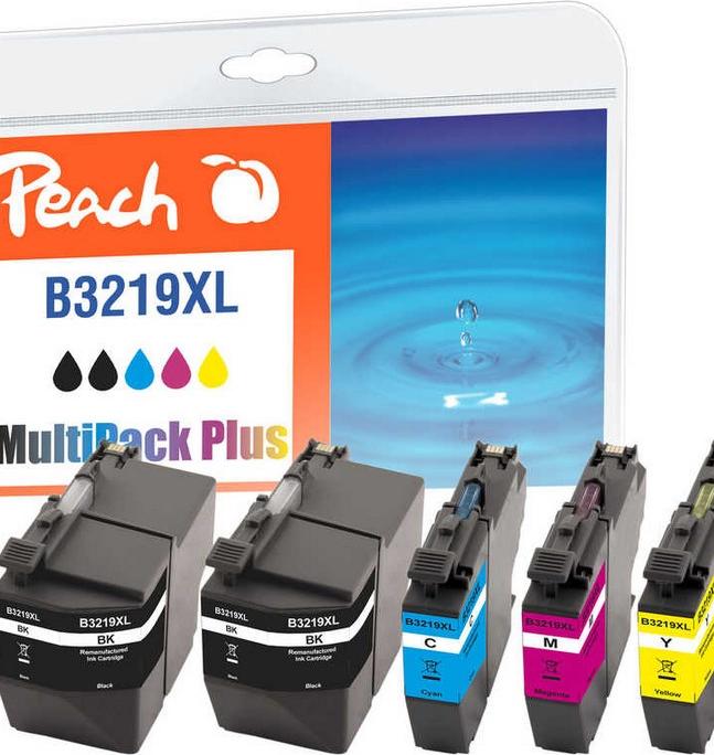 Actual product image Peach Ink Brother LC-3219XL 2 x BK, C, M, Y (M, C, FC, Y)