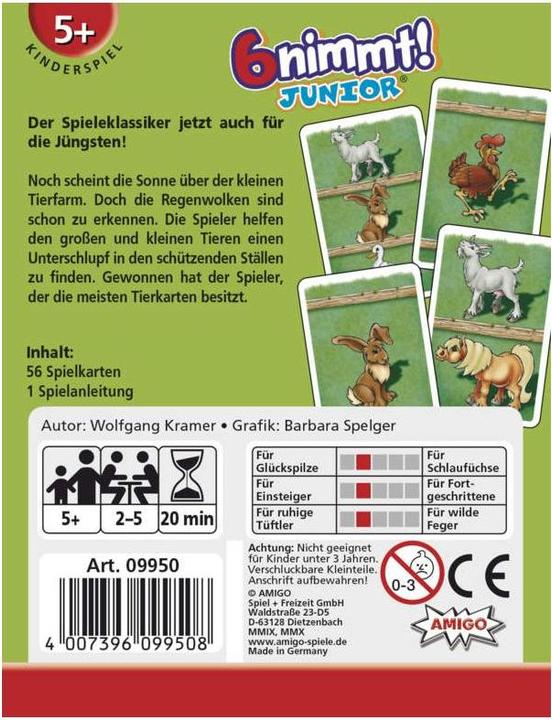 Produktbild Amigo 6 nimmt! Junior (Deutsch)
