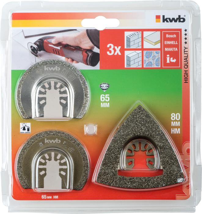 Produktbild kwb Multitool 3-Teilig
