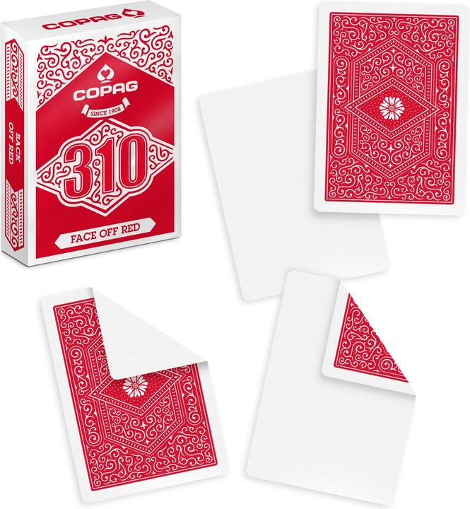 Produktbild ASS Altenburg 22541013 - COPAG 310 Spielkarten - Face off Slimline, Rot, ab 18 Jahren (Französisch, Italienisch, Deutsch)