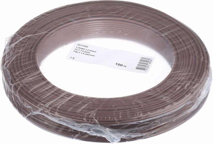 Nexans Fil en T 1,5 mm2, brun, 100 m (100 m)