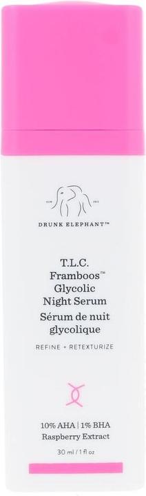 Actual product image Drunk Elephant Serum T.L.C. Framboos™ Glycolic Night Serum 30 ml (30 ml, Night cream)