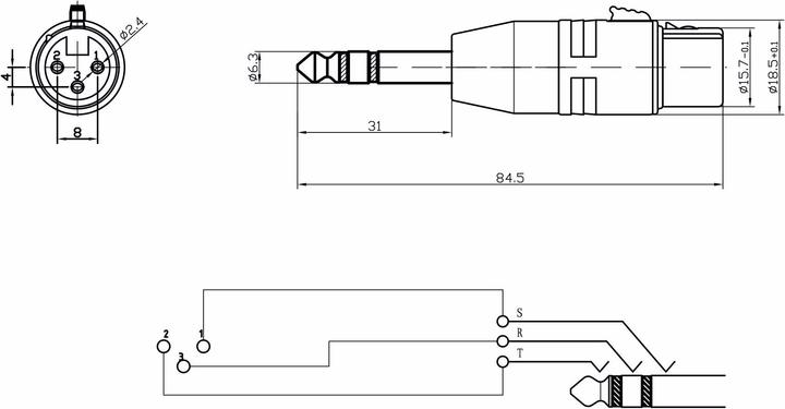 Image du produit Bemero Adaptateur jack XLR BA1101 (Analogique -> Analogique)