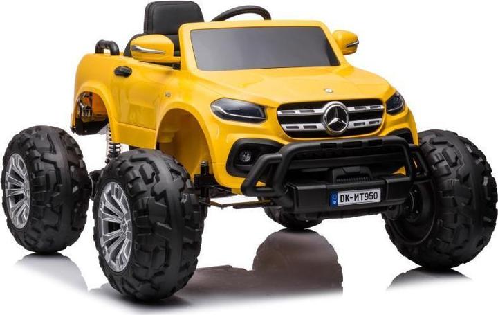 Actual product image Lean Toys Electric car Mercedes Benz DK-MT950, yellow lacquered