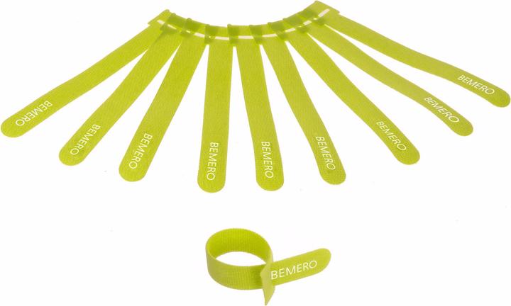 Produktbild Bemero Klett-Kabelbinder 16015GN-MP 10 Stk. (Kunststoffkabelbinder, 160 mm, 10 Stk.)