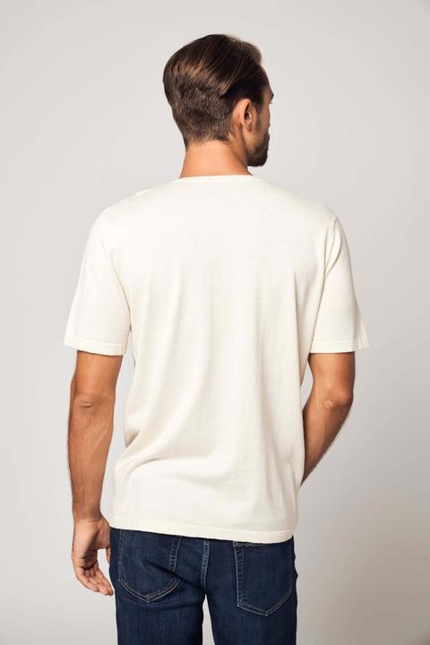 Actual product image Bellemere T-Shirt V-Neck Cotton Cashmere T-Shirt (S)