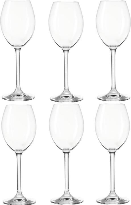 Montana White wine glass Pure 250 ml, 6 pieces, Transparent (25 cl, 6 Glasses, White wine glasses)