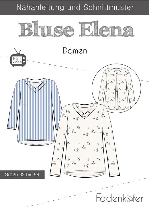 Produktbild Fadenkäfer Schnittmuster Bluse Elena