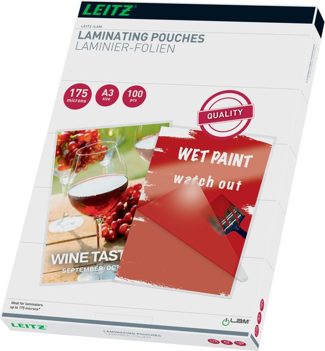 Leitz Heisslaminierfolien A3 (A3, 100 Stück, 175 µm)