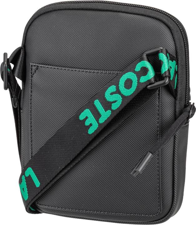 Produktbild Lacoste Small LCST Slimline Piqué Tasche - Schwarz