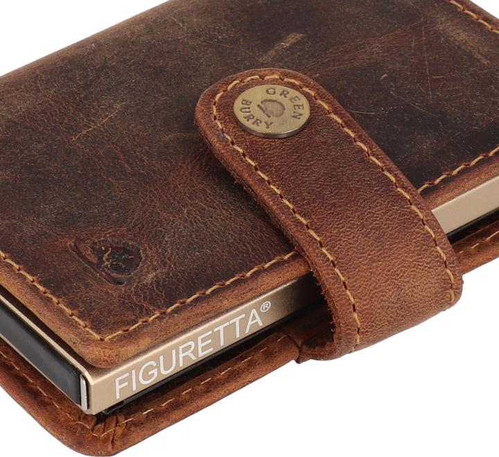 Actual product image Greenburry Vintage Geldbörse RFID Schutz Leder 7.5 cm
