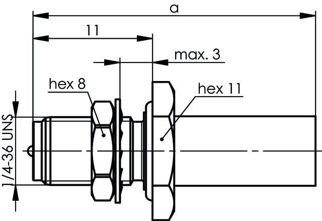 Produktbild Telegärtner R-SMA-Steckverbinder Buchse, gerade 50 Ohm J01151R0011 1 St. (Stecker und Verbinder)