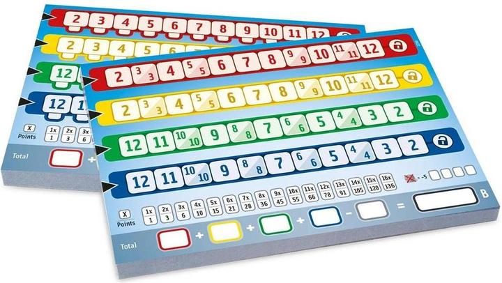 Actual product image Cartamundi Extension Qwixx Double Additional Block (German)
