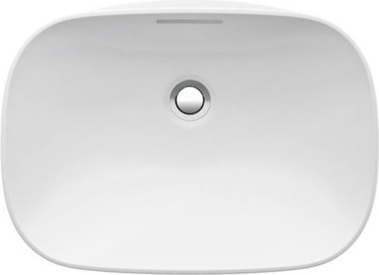 Immagine prodotto Laufen Lavabo da incasso INO, senza foro per rubinetto, con sfioratore, 500x365 mm, H817302 (365 mm, 500 mm)