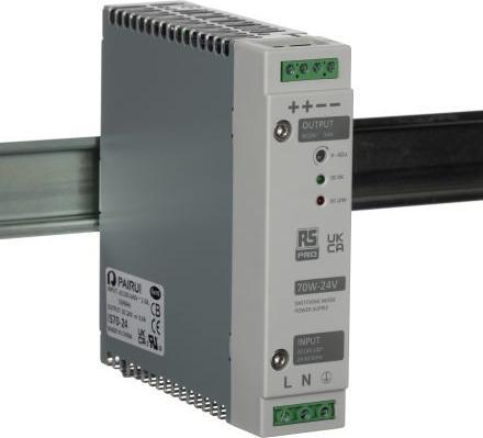 Rs Pro Din Rail Power Supply, 70W, 24V Output