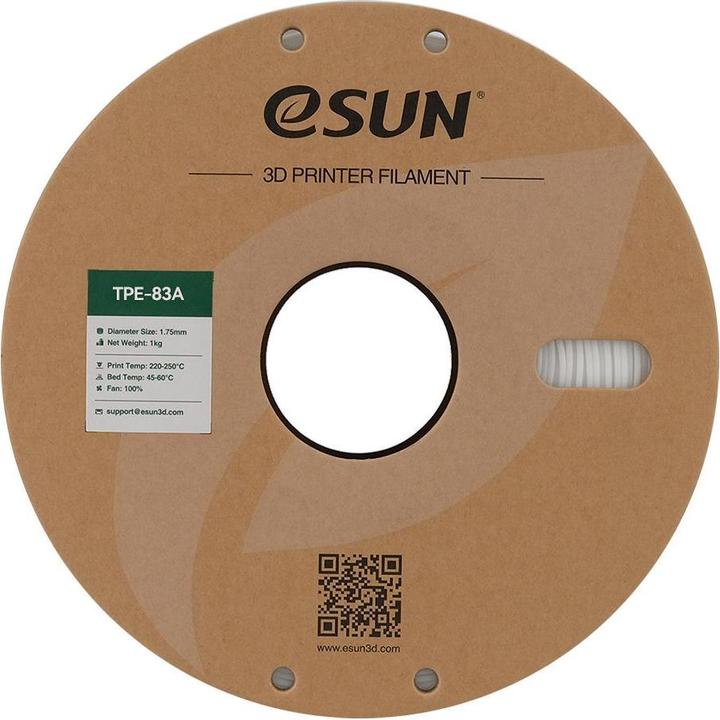 Actual product image eSUN ELASTIC 1,75mm NATURAL 1kg (TPE, 1.75 mm, 1000 g, White)