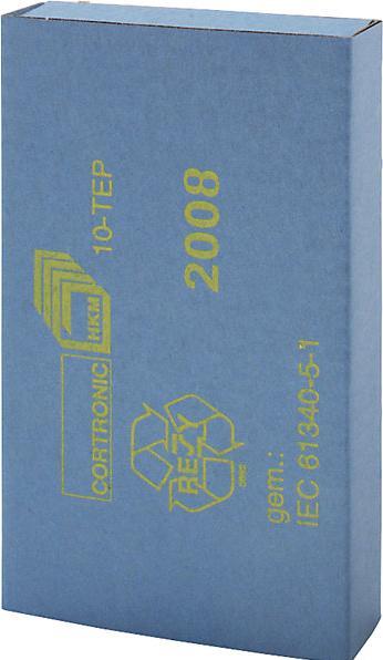 Actual product image kaiserkraft ESD Cortronic chip containers, with foam insert, internal LxWxH 95 x 30 x 15 mm (30 x)