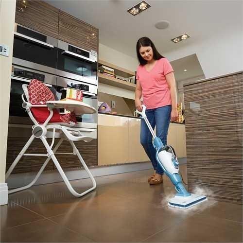 Produktbild Black & Decker Schwarz + DECKER DAMPFMOPP 1300W FSMH1321-QS (1300 W)