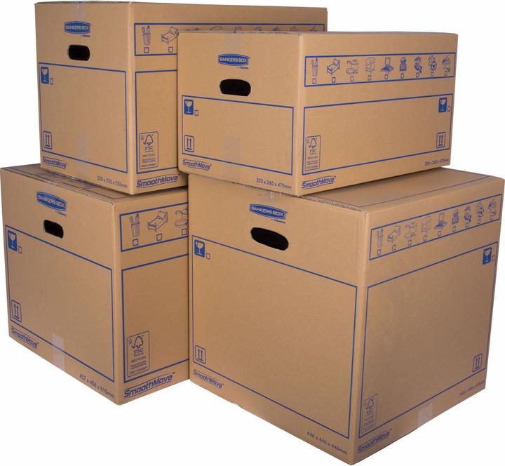 Produktbild Fellowes Smoothmove (10er Set) (61 x 41 x 46 cm, 115 l)