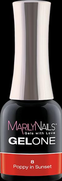 Produktbild Marily Nails GELONE – 08 Poppy in Sunset (08 Poppy in Sunset, Gel-Effekt Nagellack)