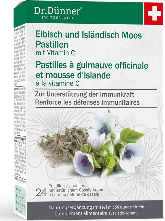 Actual product image Dr. Dünner Eibisch isländisch Moos Pastillen (24 Piece, Pastilles, 65 g)