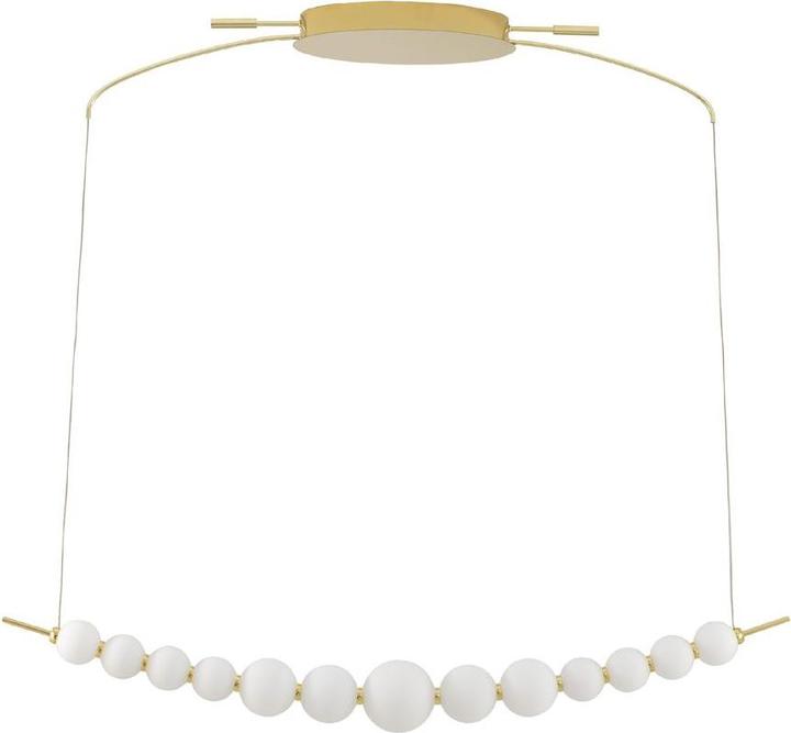 Image du produit Nova Luce PERLA LED Suspension or 28W blanc chaud 109x13,5x120cm dimmable 9695205