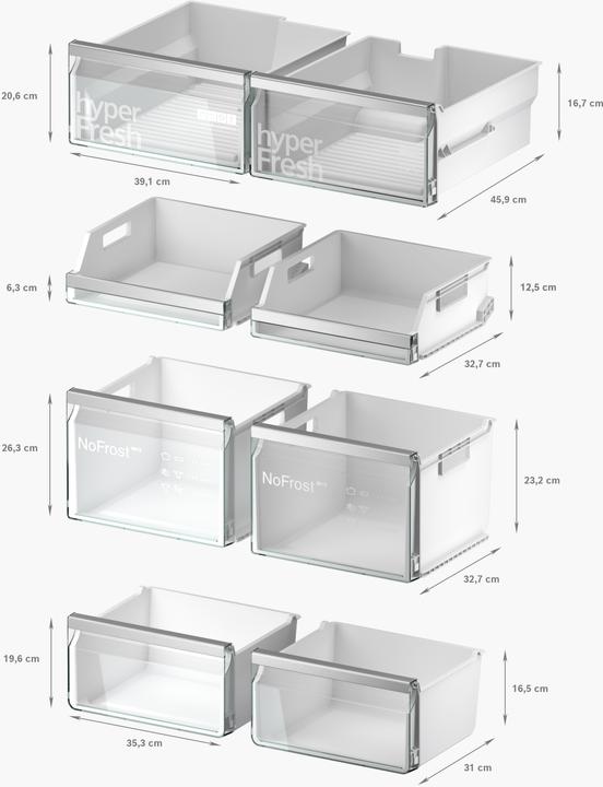 Immagine prodotto Siemens iQ500, frigorifero-congelatore combinato, multi-porta, 183 x 90,5 cm, acciaio inox anti-impronta (574 l)
