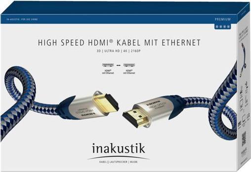 Actual product image Inakustik HDMI (Typ A) — HDMI (Typ A) (3 m, HDMI)