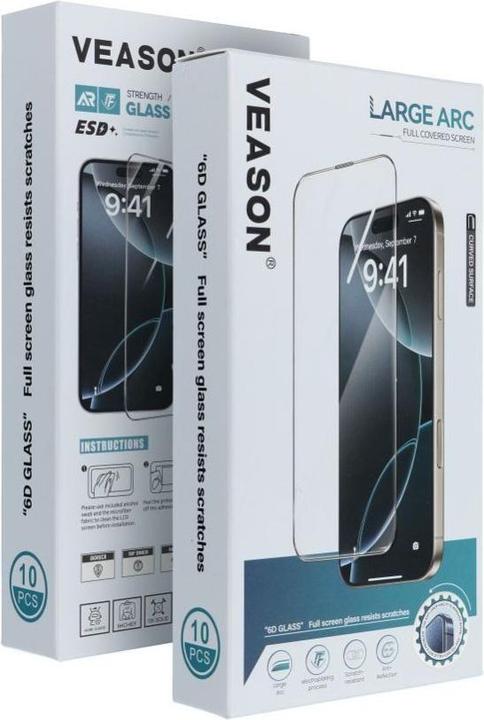 Produktbild Veason Protective glass 6D Pro Glass (SET 10in1) - for Samsung Galaxy S22 / S23 black (10 Stück, Samsung Galaxy S22, Samsung Galaxy S23+)