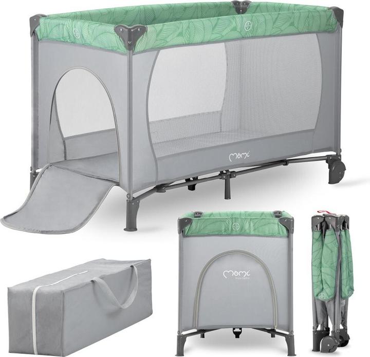Actual product image MoMi Reisebett BELOVE grün