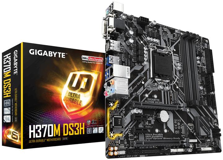 Immagine prodotto Gigabyte H370M DS3H S1151V2 H370 MATX (LGA 1151, Intel H370, ATX)
