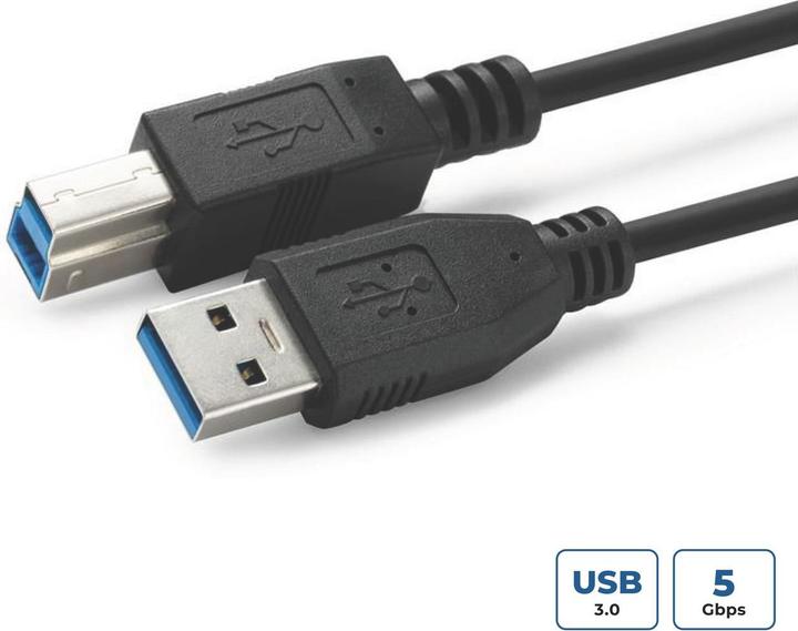 MicroConnect USB A – USB B (2 m, USB 3.2 Gen 1)