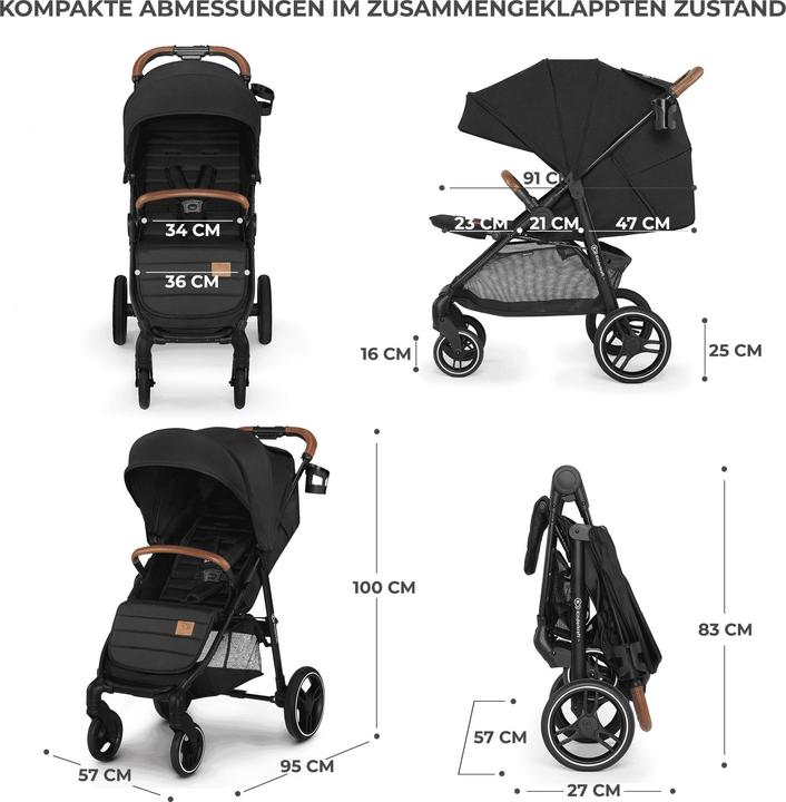Image du produit KinderKraft stroller GRADE PLUS BLACK