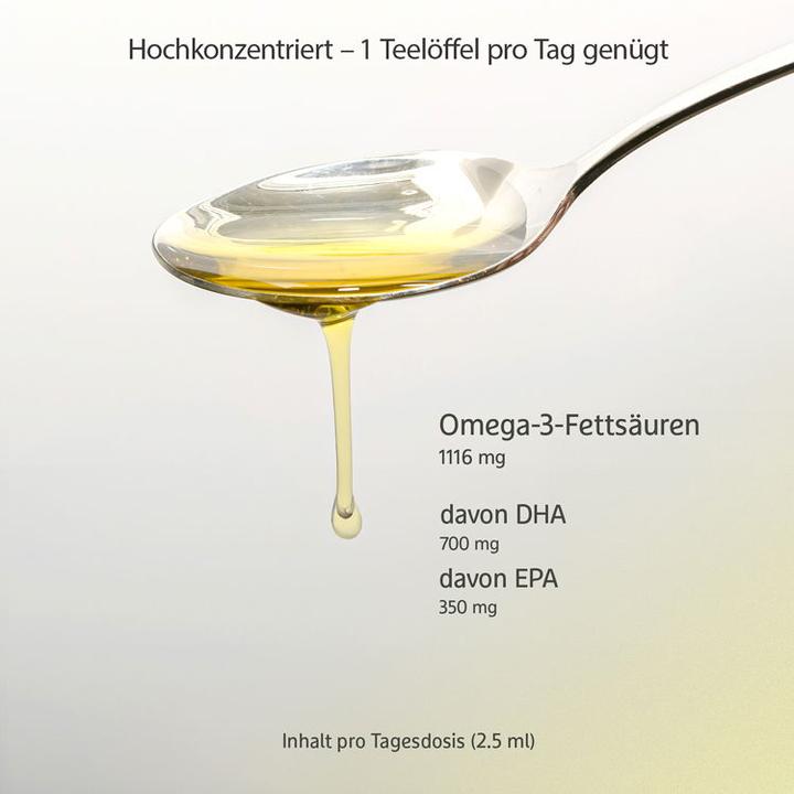 Actual product image Effective Nature Omega-3 algae oil vegan (1 Piece, Liquid)