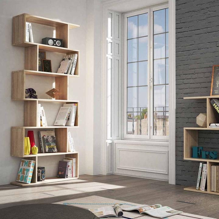 Image du produit CaliCosy Bibliothèque avec 6 niveaux H192 cm - Athena (80 x 24 x 192 cm)