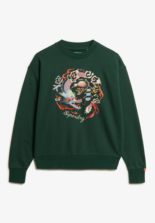 Actual product image Superdry Suika Embroidered Loose Crew (12)