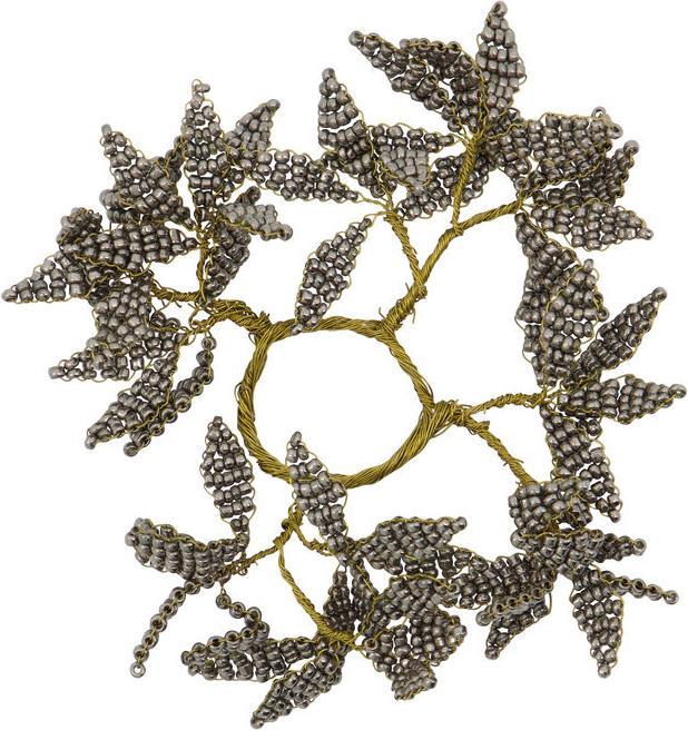 Productafbeelding House Doctor Kaarsenringen, Parel, Grijs/Goud (Ø 12 x 0,5 cm)