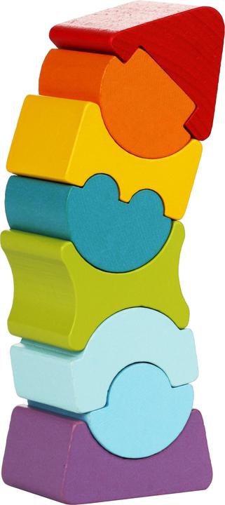 Produktbild Cubika flexibler Holzstapelturm kleines rotes Dach