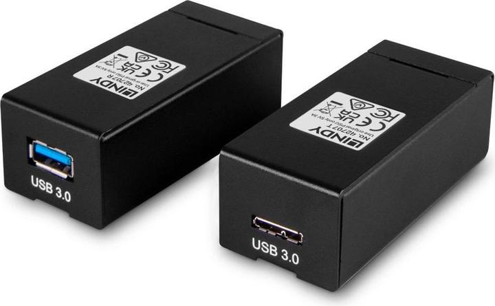Produktbild Lindy USB 3.1 / 3.0 LWL/Fibre Optic Extender 400m (400 m, USB 3.0, USB 3.1, 5 W)