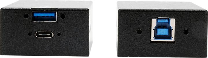 Actual product image Exsys 2 Port USB 3.2 Gen1 Extender with fibre optic cable up to 300 metres (USB-B, 2 Ports)