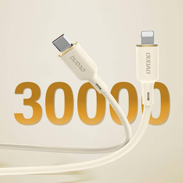 Image du produit Dudao L7SCL Câble USB-C vers USB-C 30W 1m blanc (1 m, 30 W)