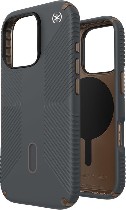 Actual product image speck Presidio2 Grip + ClickLock Apple iPhone 16 Pro Charcoal Grey - with Microban (Apple iPhone 16 Pro)