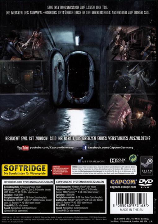 Immagine prodotto Capcom Resident Evil: Revelations (PC, DE)