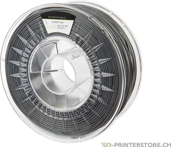 Immagine prodotto 3d-printerstore.ch Filamento ASA ProFill 1,75 mm 1 kg stella d'argento (ASA, 1.75 mm, 1000 g, Argento)