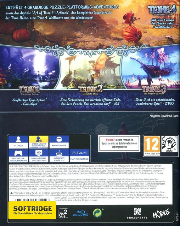 Actual product image Modus Games Trine: Ultimate Collection (PS4, Multilingual)