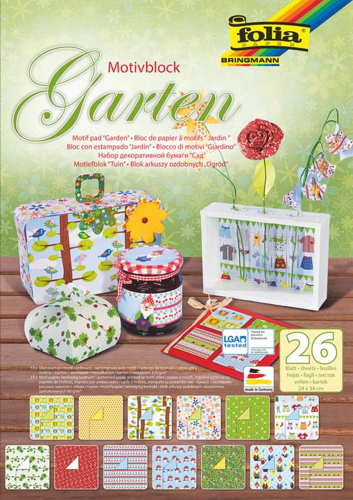 Produktbild Folia Motivblock Garten (260 g/m², 1 x)
